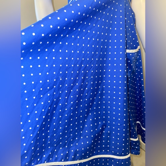 🌟Host Pick🌟 Hell Bunny Vixen Blue Polkadot Dress Rockabilly Pinup Preloved - Picture 8 of 13